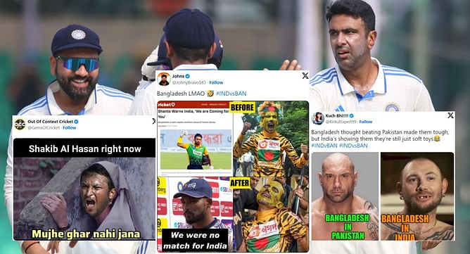 "Pakistan should be banned from international cricket for losing to this Bangladesh"- Top 10 funny memes after Bangladesh's Test series loss vs India
