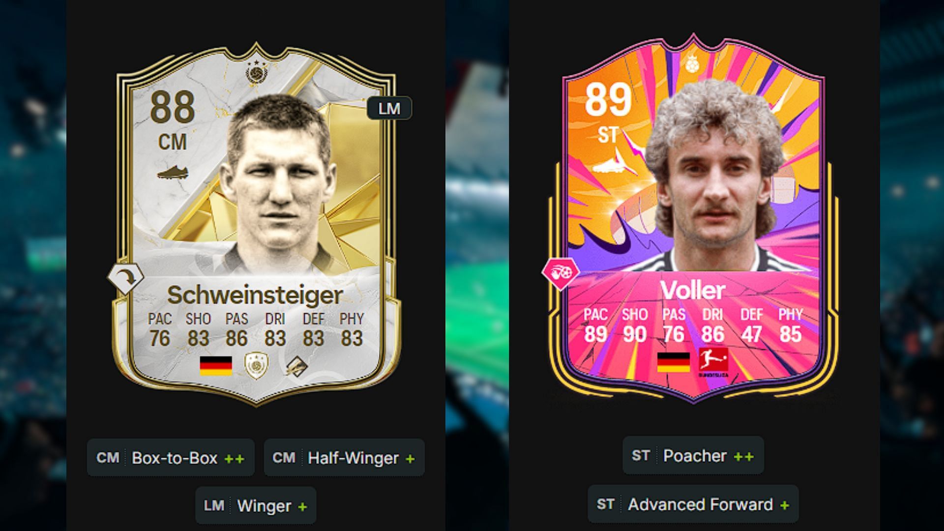 Players on the bench (Image via EA and Futwiz)