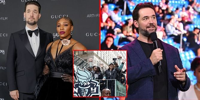 Serena Williams' husband Alexis Ohanian celebrates power & popularity of women's sports as huge crowds gather for NY Liberty's WNBA champions parade