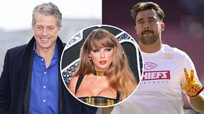 "We were doing tequila shots": Hugh Grant recalls wild night with Travis Kelce at Taylor Swift's Eras Tour in London