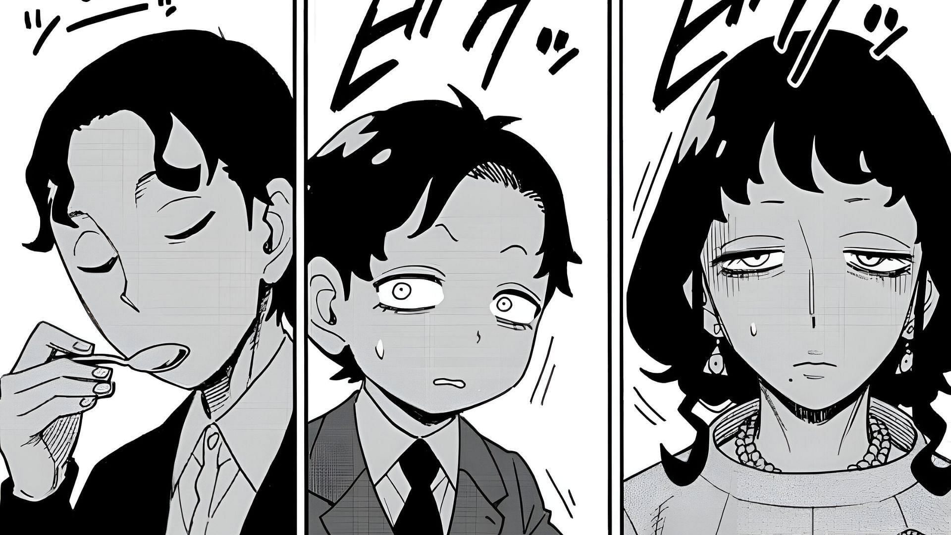 The Desmond family as seen in Spy X Family manga (Image via Shueisha)