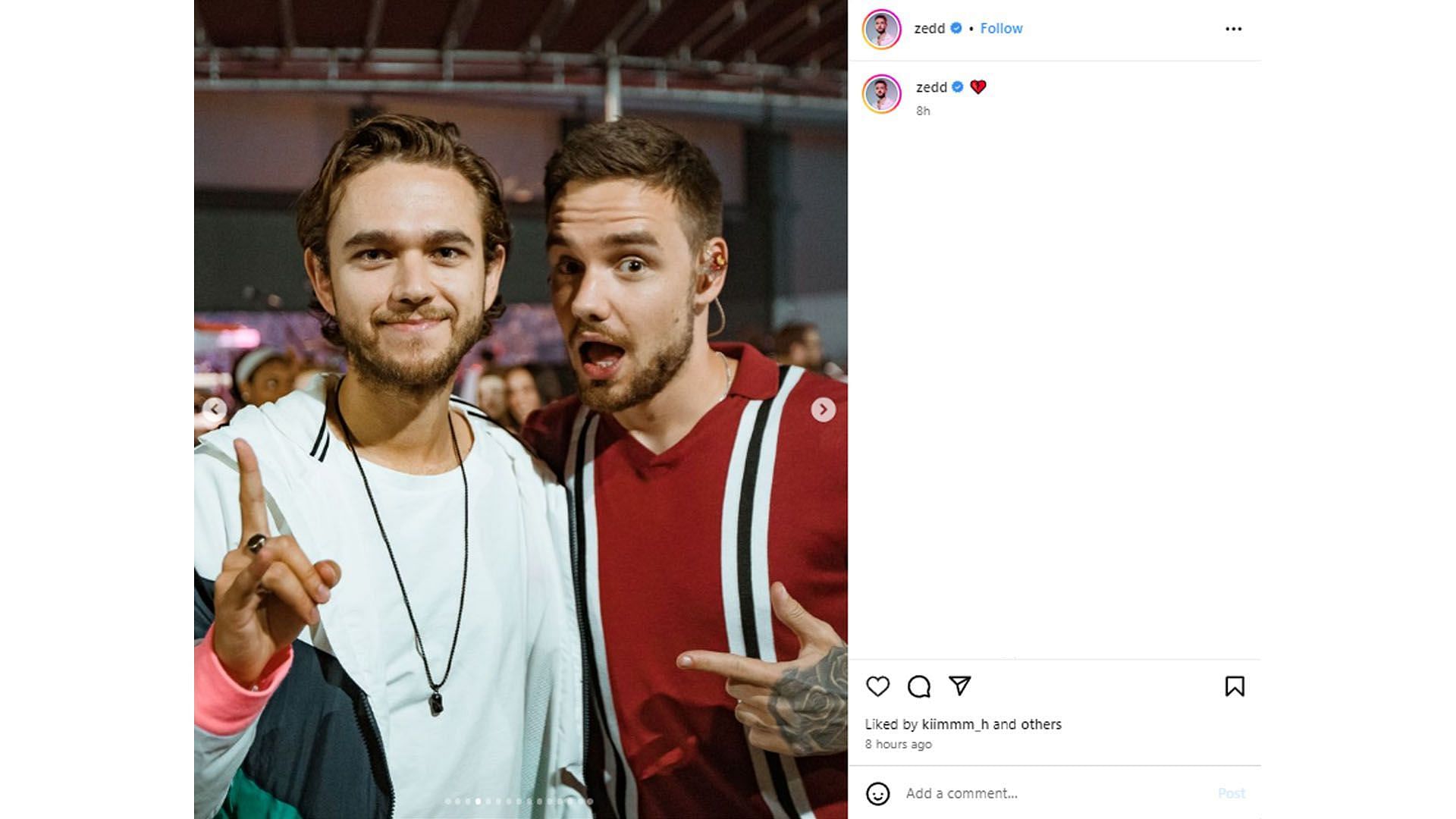 Zedd&#039;s IG post (Image via Instagram/ @zedd)