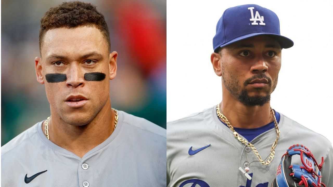 Aaron Judge (L) and Mookie Betts (R) (Images from - Getty)