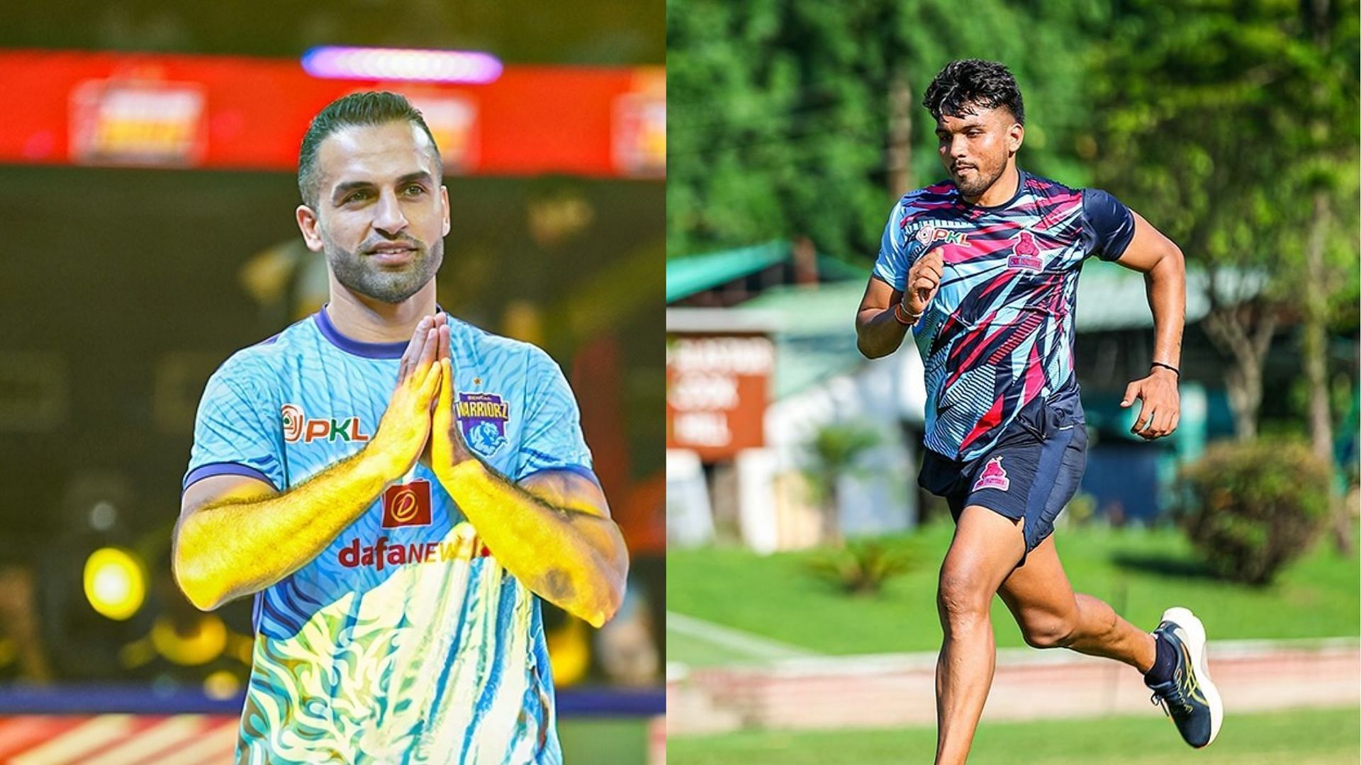 Pro Kabaddi 2024, Bengal Warriorz vs Jaipur Pink Panthers: Preview, probable starting 7s, prediction, and live-streaming details (Images via Bengal Warriorz and Jaipur Pink Panthers)