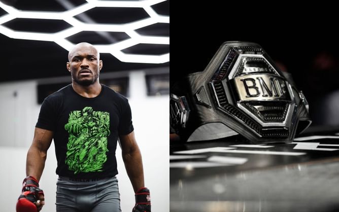 Kamaru Usman dismisses conversation around BMF title, says it's a "hypothetical" belt made up because of him