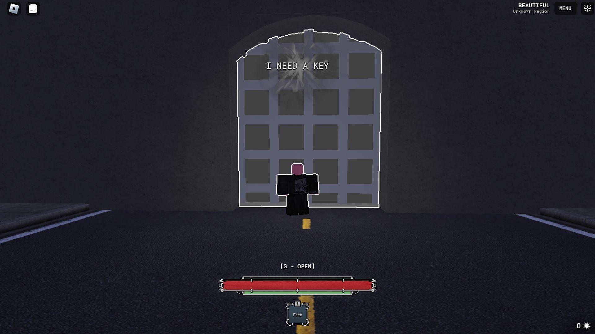 Use the Void Key to open this gate (Image via Roblox)