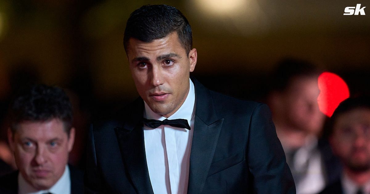 Manchester City star, Rodri celebrates Ballon d