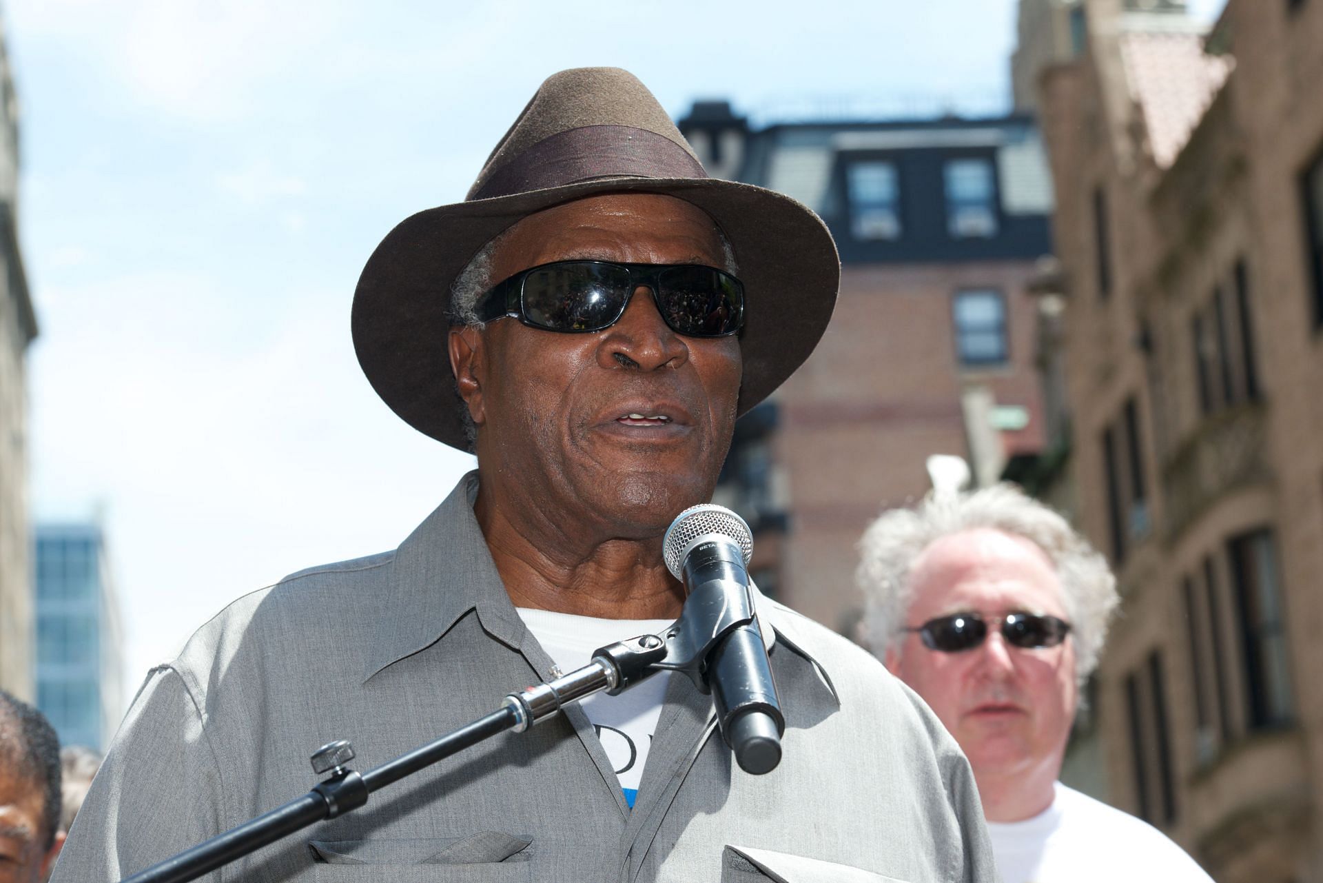 NYC Block Party Celebrating &quot;Miles Davis Way&quot; Unveiling - Source: Getty