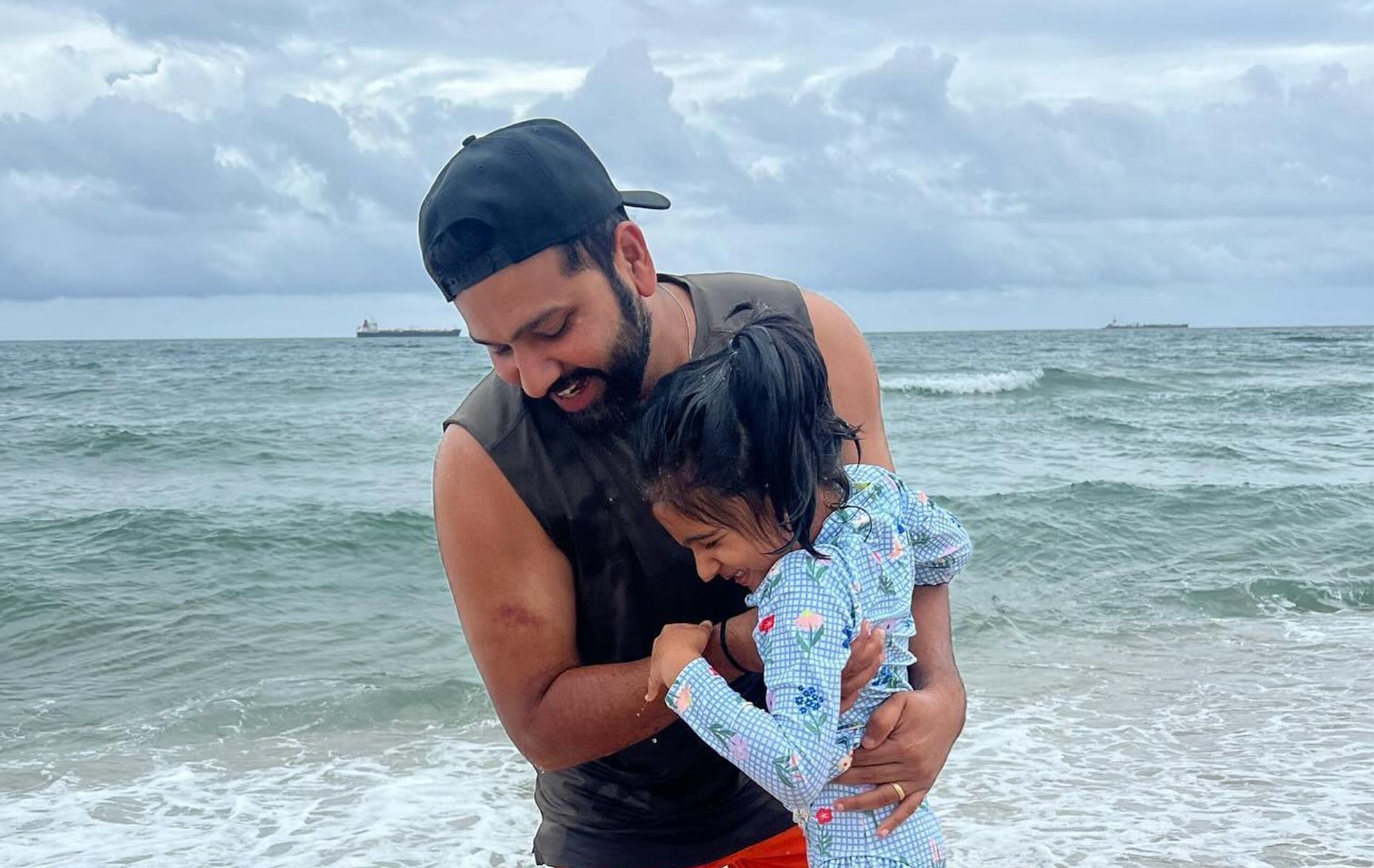 Rohit Sharma with his daughter Samaira. (Pic: Instagram/rohitsharma45)