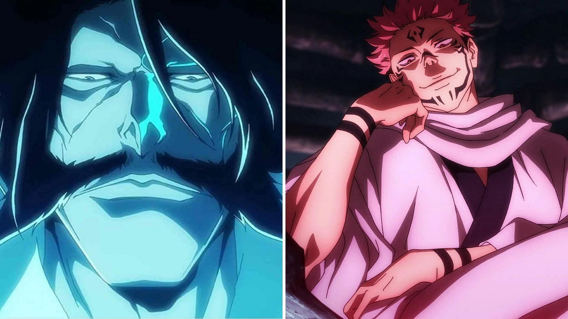 Yhwach and Ryomen Sukuna (Images via Studio Pierrot and MAPPA)