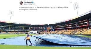 "A disappointing start to the series"- Fans react as Day 1 of 2024 India vs New Zealand 1st Test washed out due to rain in Bengaluru