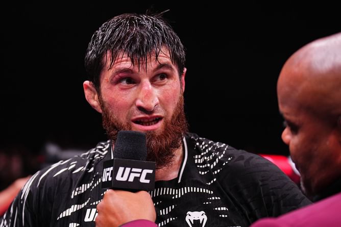 Alex Pereira asked to stop running away by Magomed Ankalaev following the latter's win at UFC 308