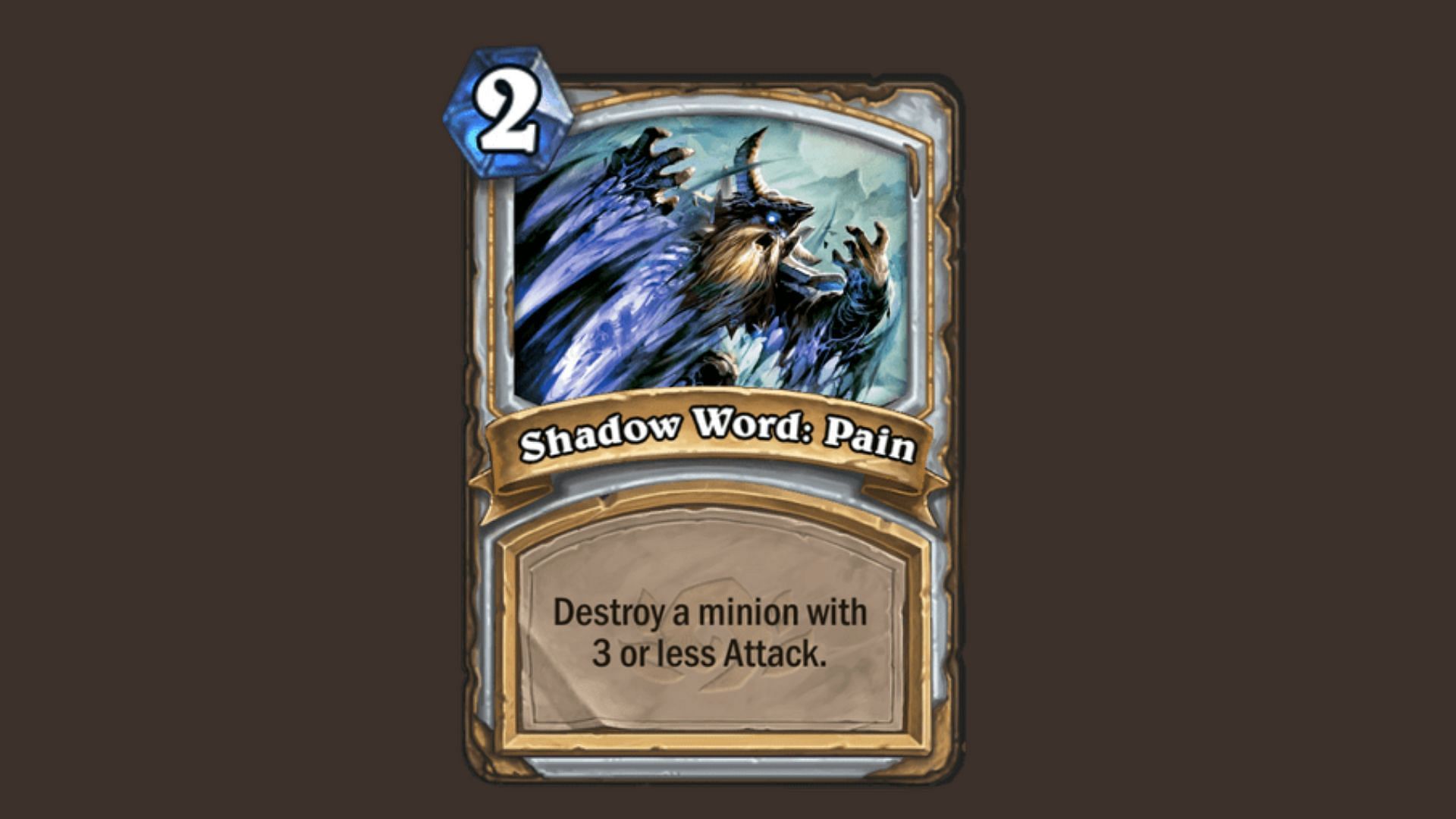 The card excels in games that deal with high-value, low-attack minions such as Knife Juggler or Mana Wyrm before they become bigger threats (Image via Blizzard Entertainment, Inc.)