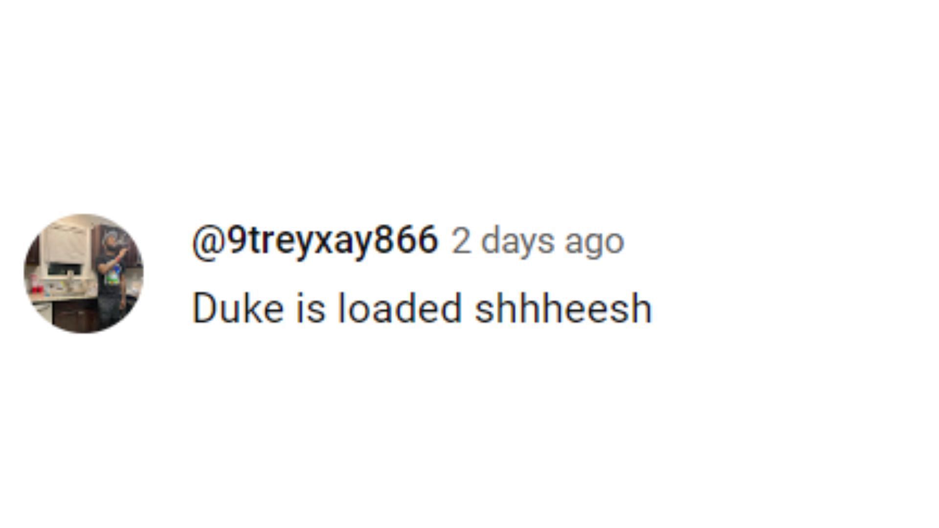 Duke fan reaction No. 6 (Image Source: YouTube.com/SlamHS)