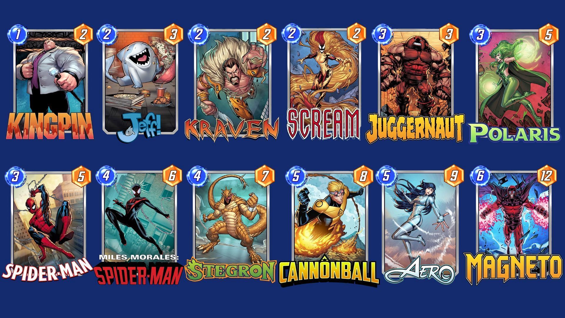 The King Scream Deck is an aggressive Marvel Snap Jeff deck (Image via Nuverse)