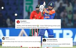 "Indian T20I batting at their peak" - Fans hail Rinku Singh for breathtaking half-century in 2nd IND vs BAN T20I