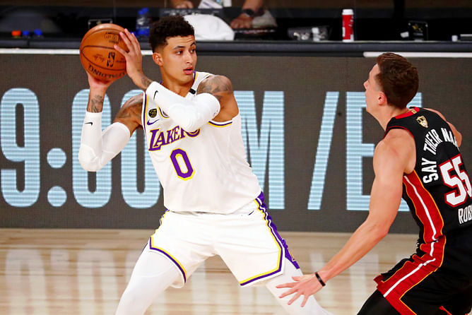 NBA broadcaster trolls Kyle Kuzma's Lakers title, dubbing it as 'Disney World championship"