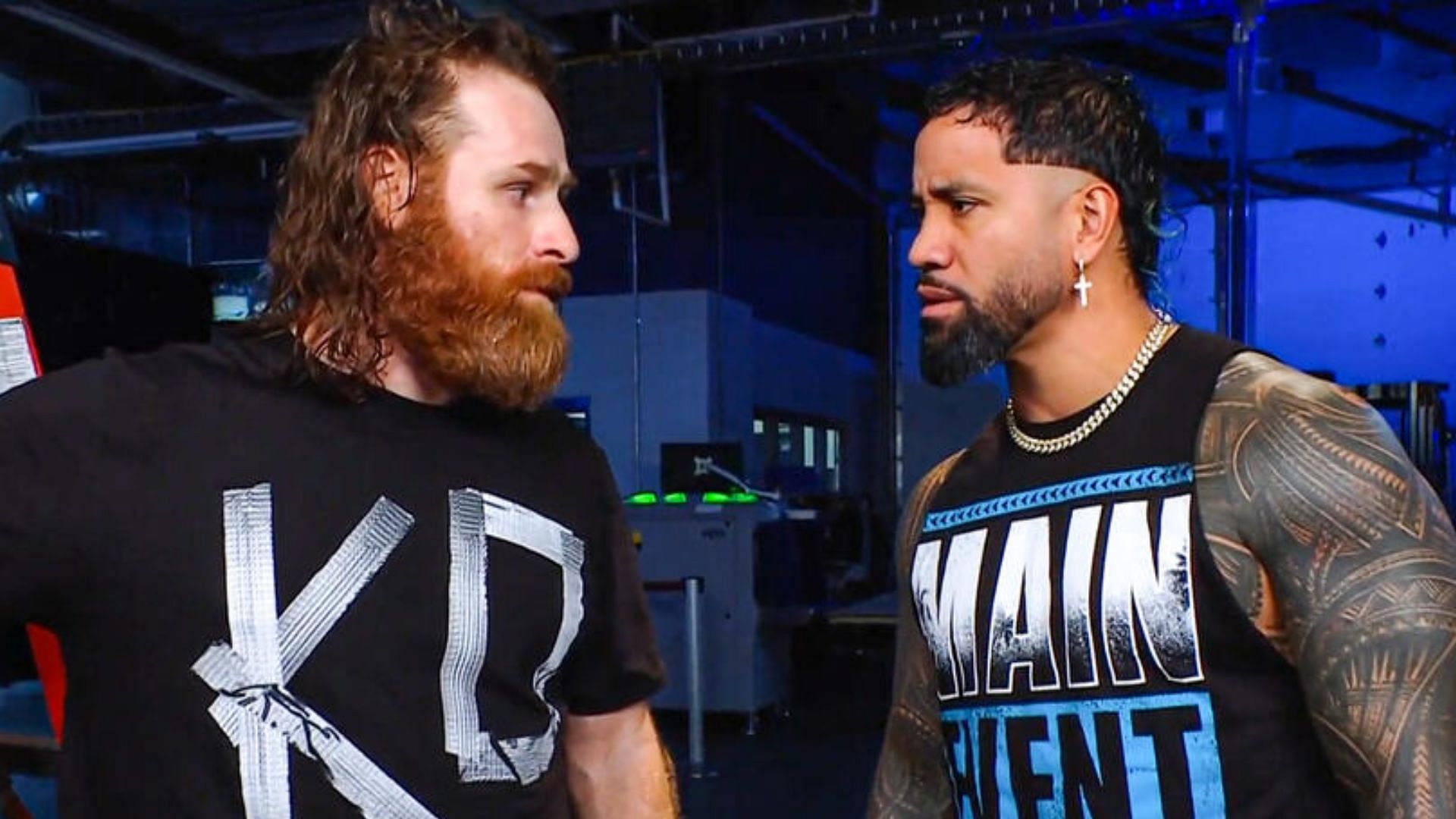 Sami Zayn and Jey Uso during a segment on RAW [Image via wwe.com]