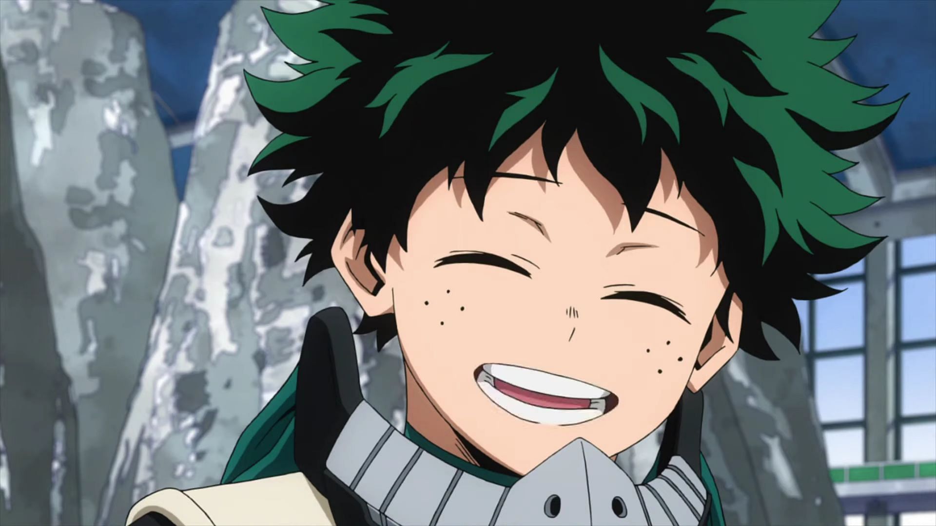 Izuku Midoriya as seen in the anime (Image via Studio Bones)