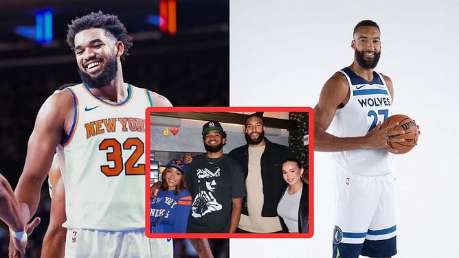 Photos: Karl-Anthony Towns’ girlfriend Jordyn Woods rocks Knicks outfit with $6,852 Chanel bag alongside Rudy Gobert and his partner