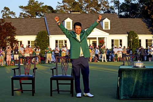 Hideki Matsuyama at the 2021 Masters Tournament (Source: Imagn)