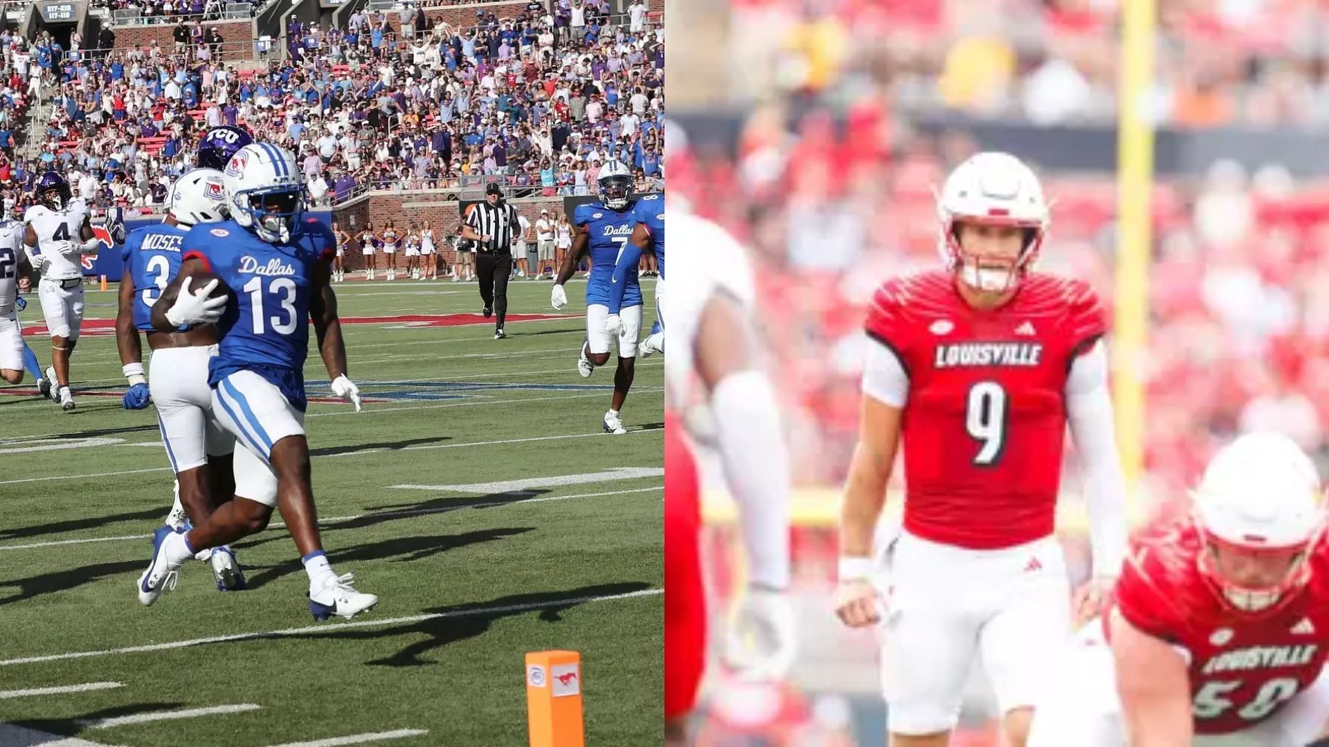 Images courtesy of SMU &amp; Louisville Athletics