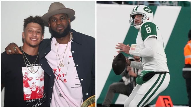 LeBron James drops 3-word reaction to Patrick Mahomes voicing his awe for Aaron Rodgers