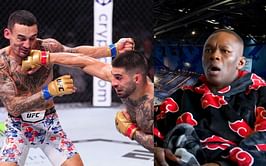 Israel Adesanya gives immediate live reaction to Ilia Topuria beating Max Holloway, praises Khamzat Chimaev