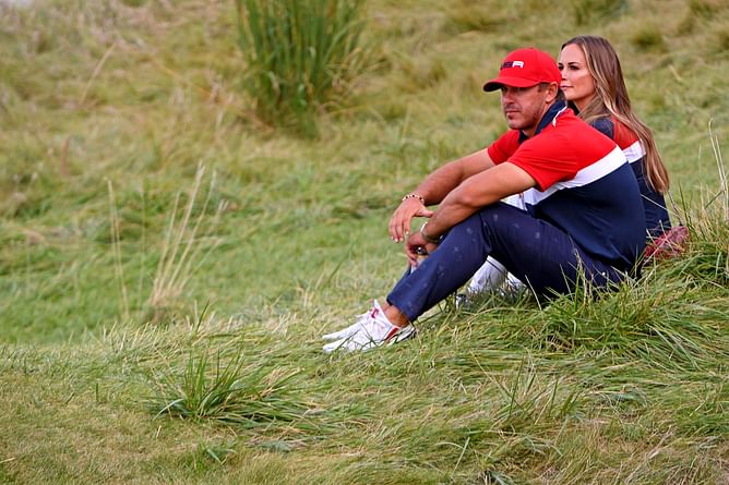 Brooks Koepka’s wife Jena Sims got an “anxiety spike” because of her husband at the Alfred Dunhill Links Championship