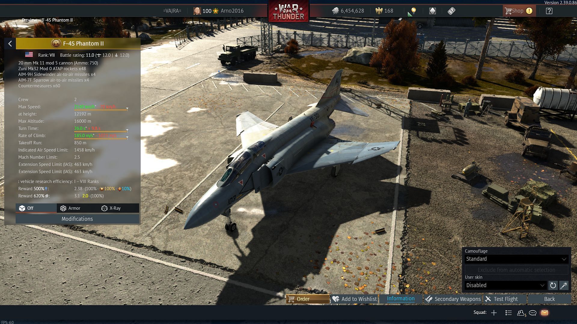 The F-4S is one of the best high-tier premium planes in War Thunder (Image via Gaijin Entertainment)