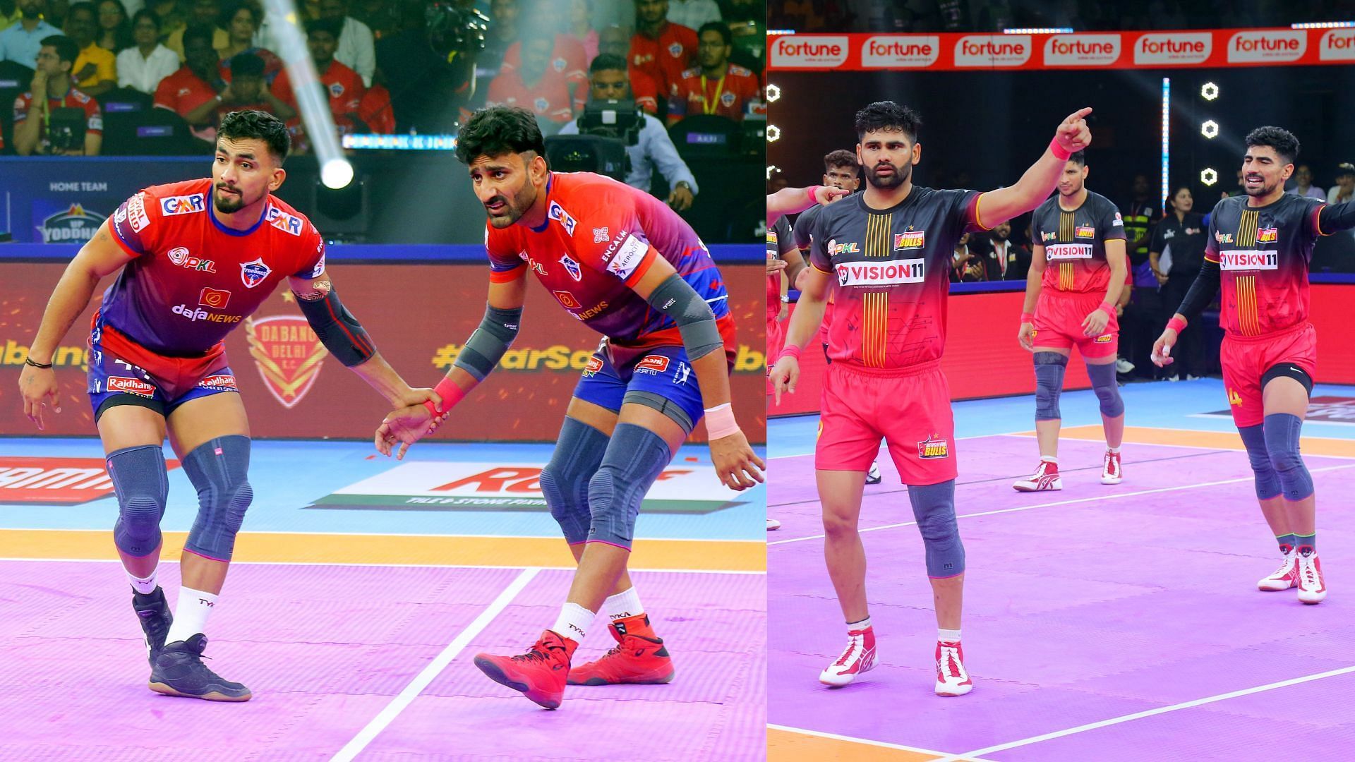 Pro Kabaddi 2024, UP Yoddhas vs Bengaluru Bulls: Preview, probable starting 7s, prediction, and live-streaming details (Images via PKL)