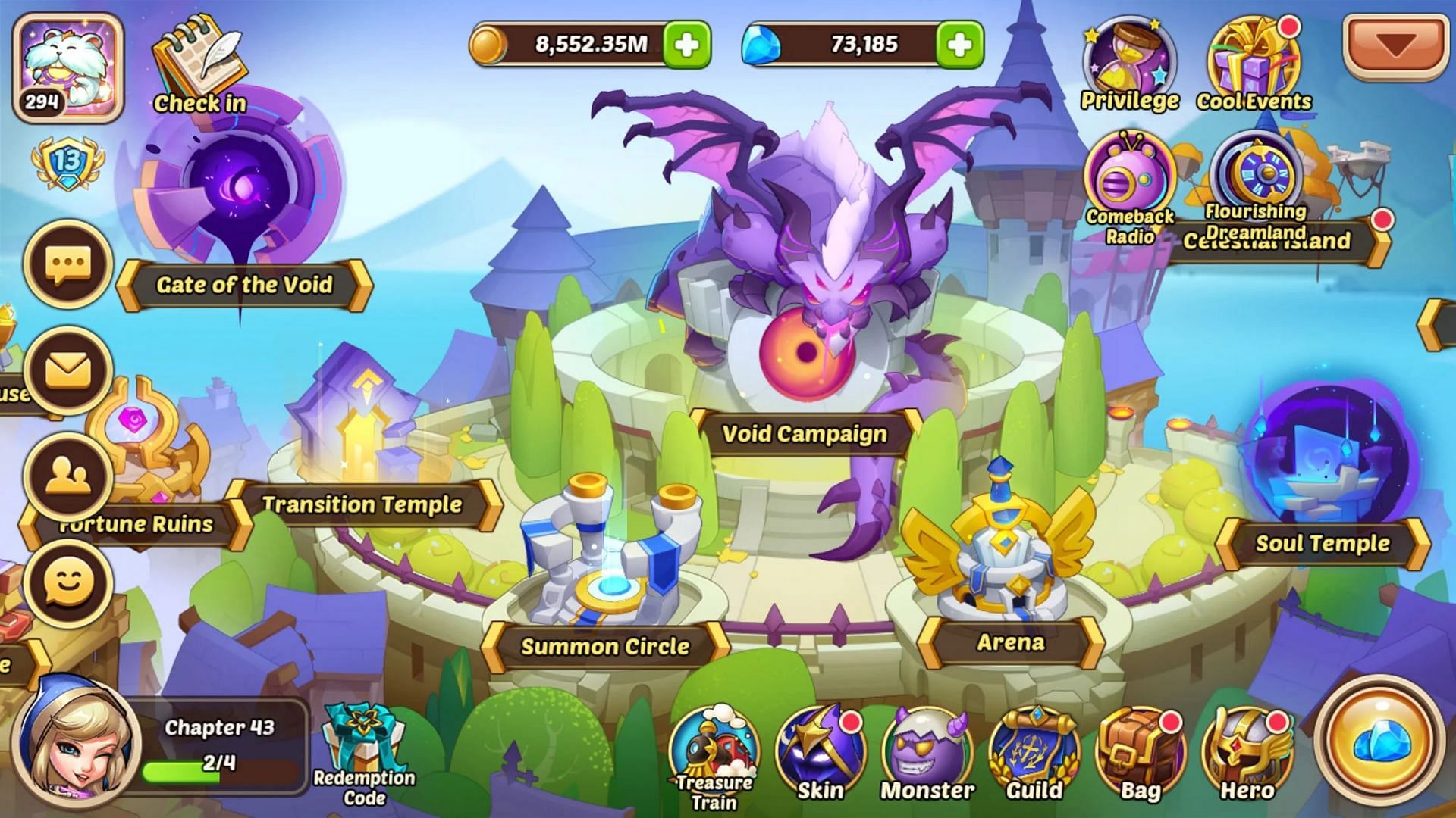 Idle Heroes codes are free to use and are distributed by the developers during events or updates (Image via DHGAMES)