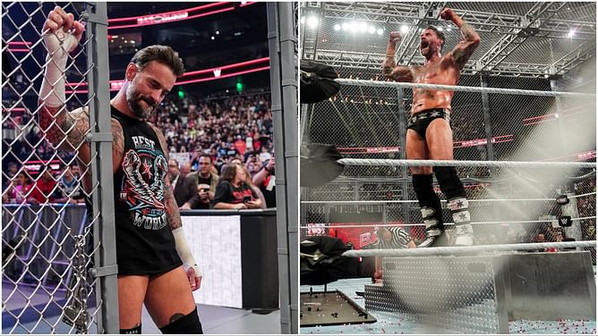 Photo: CM Punk poses with former AEW stars backstage after his WWE Bad Blood win