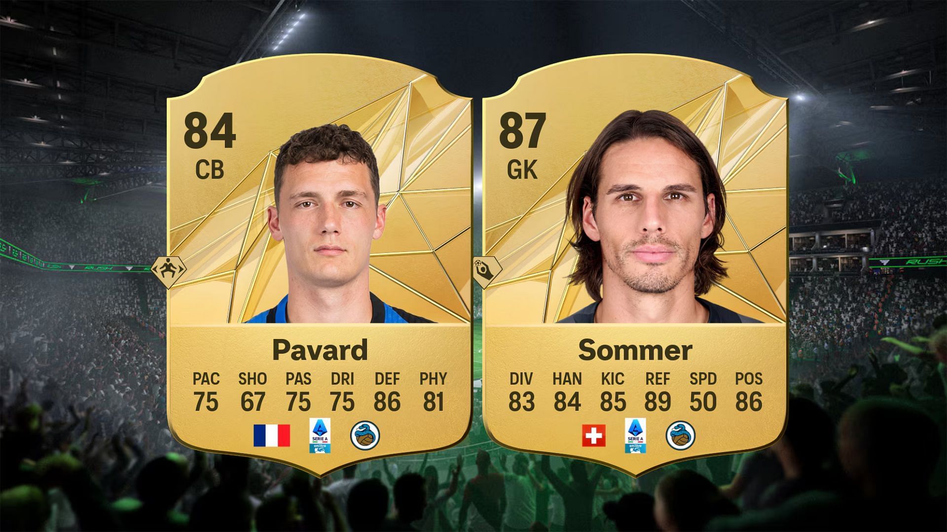 Benjamin Pavard and Yann Sommer's cards (Images via EA Sports)