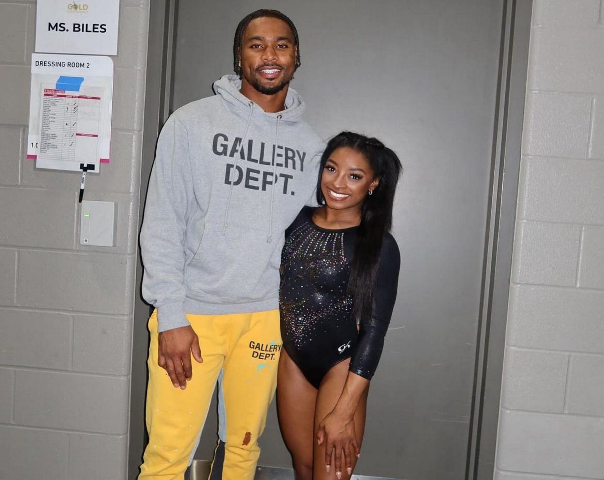 Simone Biles and her husband Jonathan Owens