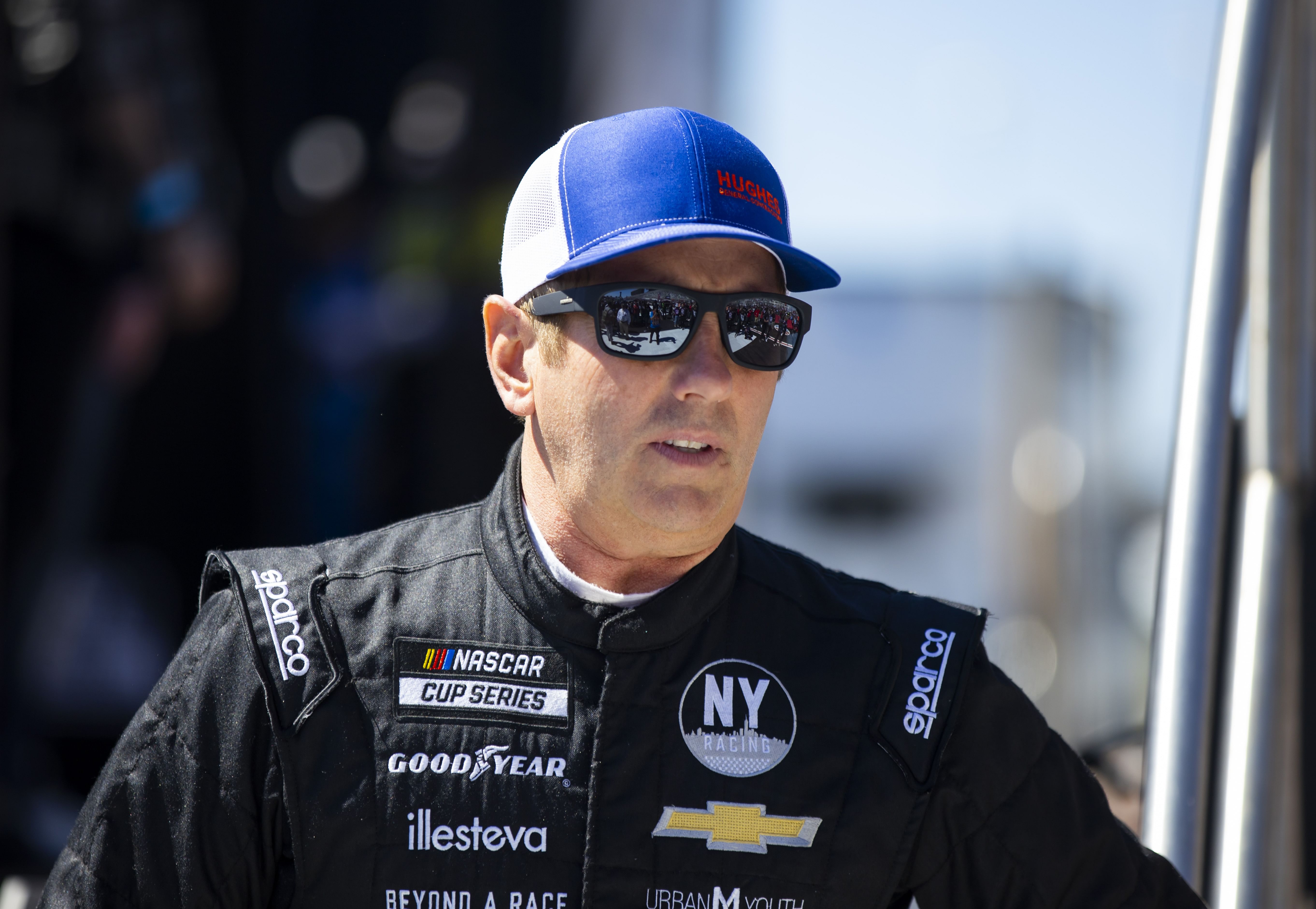 Mar 20, 2022; Hampton, Georgia, USA; NASCAR Cup Series driver Greg Biffle during the Folds of Honor QuikTrip 500 (Image via Imagn)