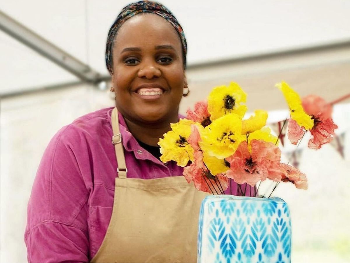 Illiyin Morrison from The Great British Bake Off season 15 (image via Instagram/@mixing.up.motherhood)