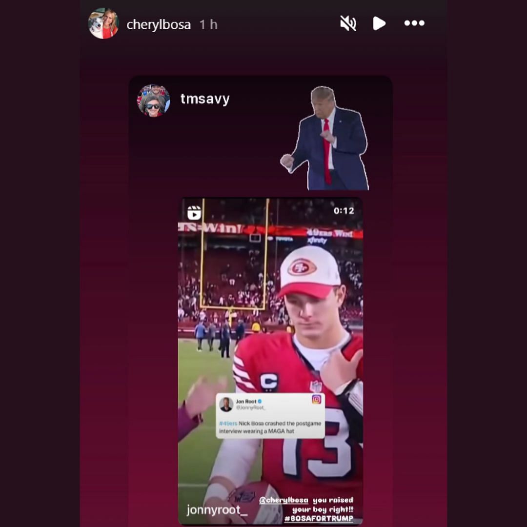 Nick Bosa&#039;s mom Cheryl endorses MAGA message