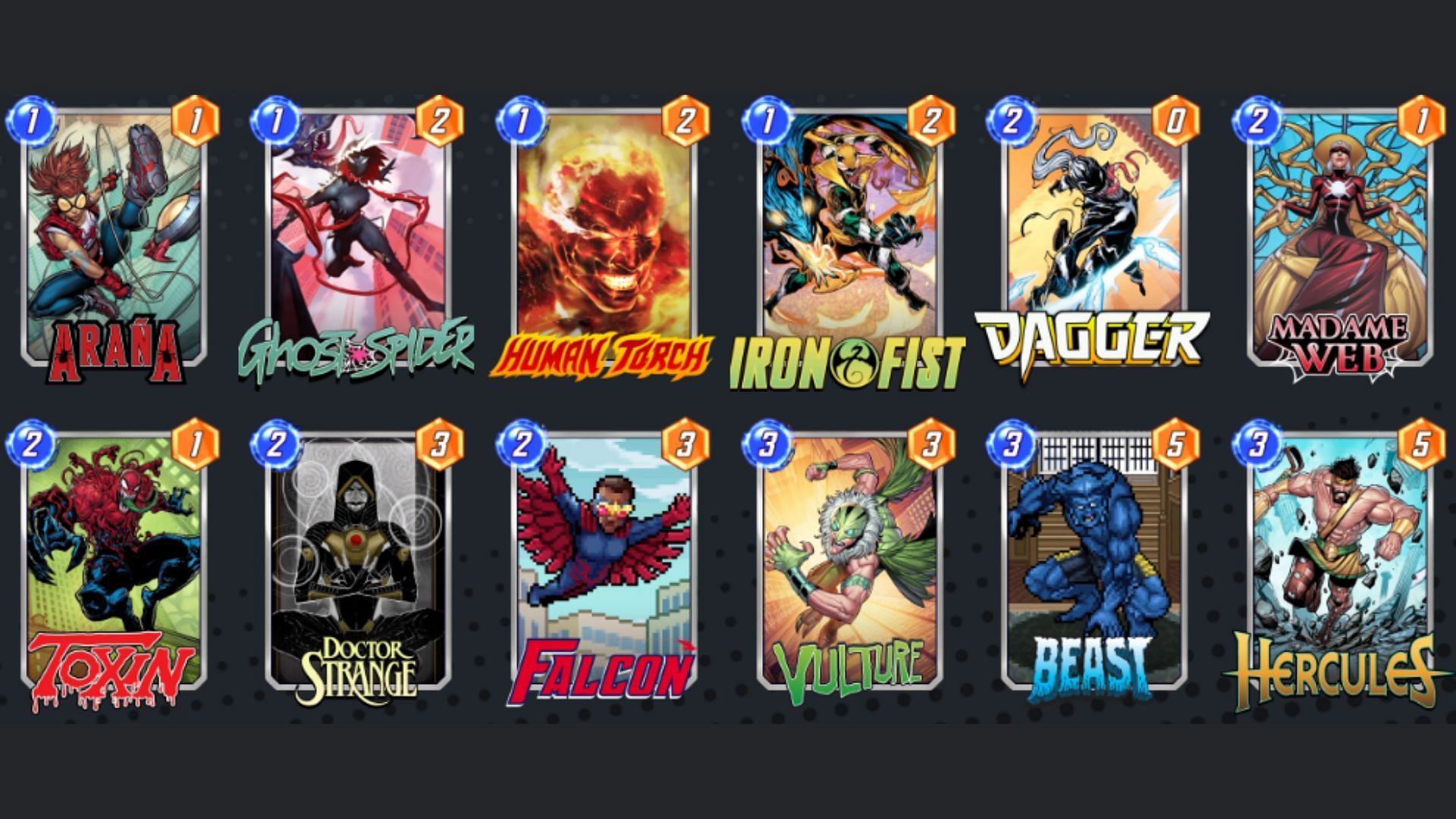 Marvel Snap Toxin Mover deck (Image via Nuverse)