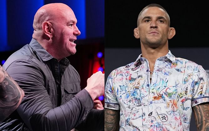 Dana White reacts to Dustin Poirier's proposed four-man BMF title tournament involving high-profile UFC lightweights: "Sounds fun"