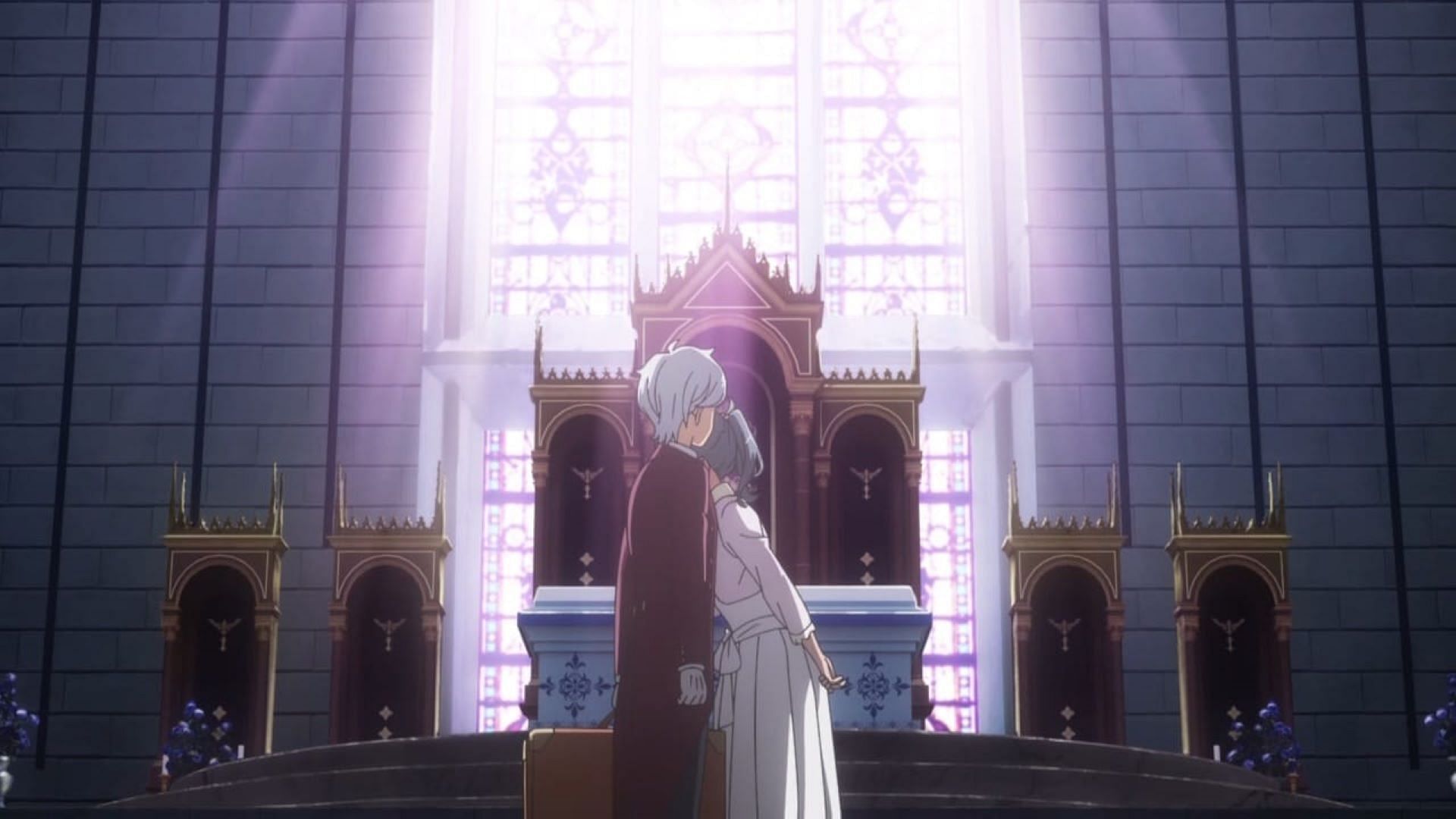 Syr and Bell&#039;s special moment in the Cathedral (Image via J.C.Staff)