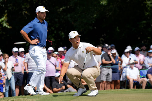 Tom Kim and Xander Schauffele (Source: Imagn)