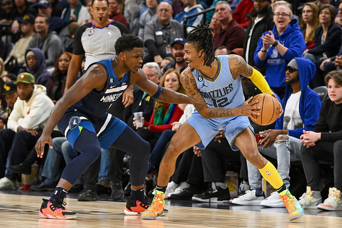 Anthony Edwards vs. Ja Morant rivalry heats up as T'Wolves star makes daring claim: "I can probably cook him"