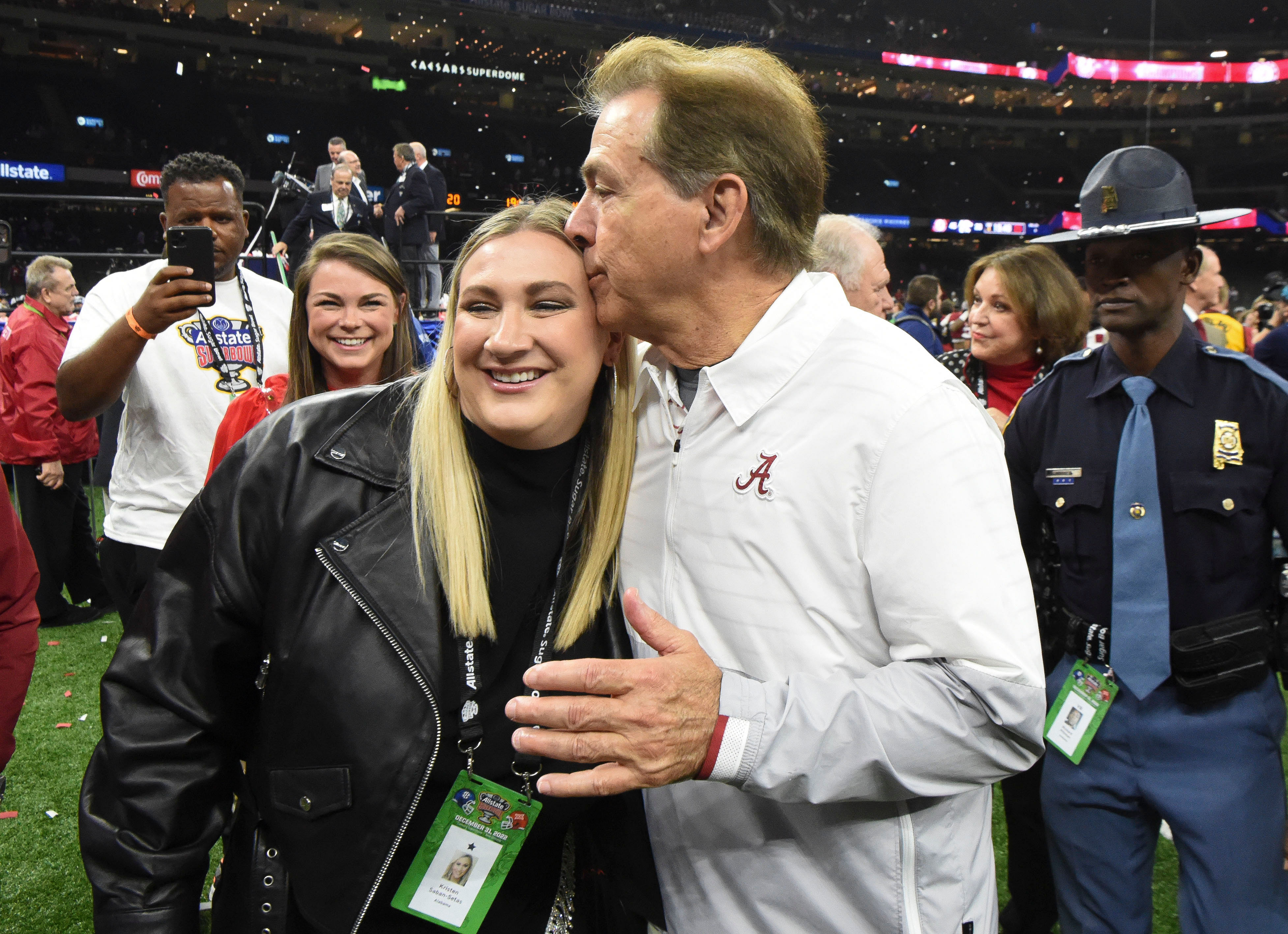 Nick Saban's daughter Kristen enjoys herself at Post Malone's concert ...