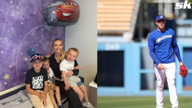 Freddie Freeman's wife Chelsea captures sons Brandon and Maximus melting hearts with 'first ice cream truck' delight