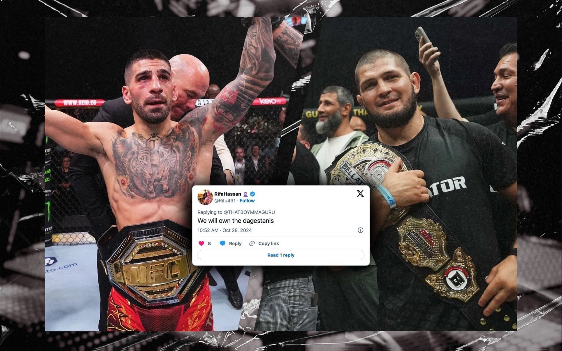 Fans debate on Khabib Nurmagomedov and Ilia Topuria