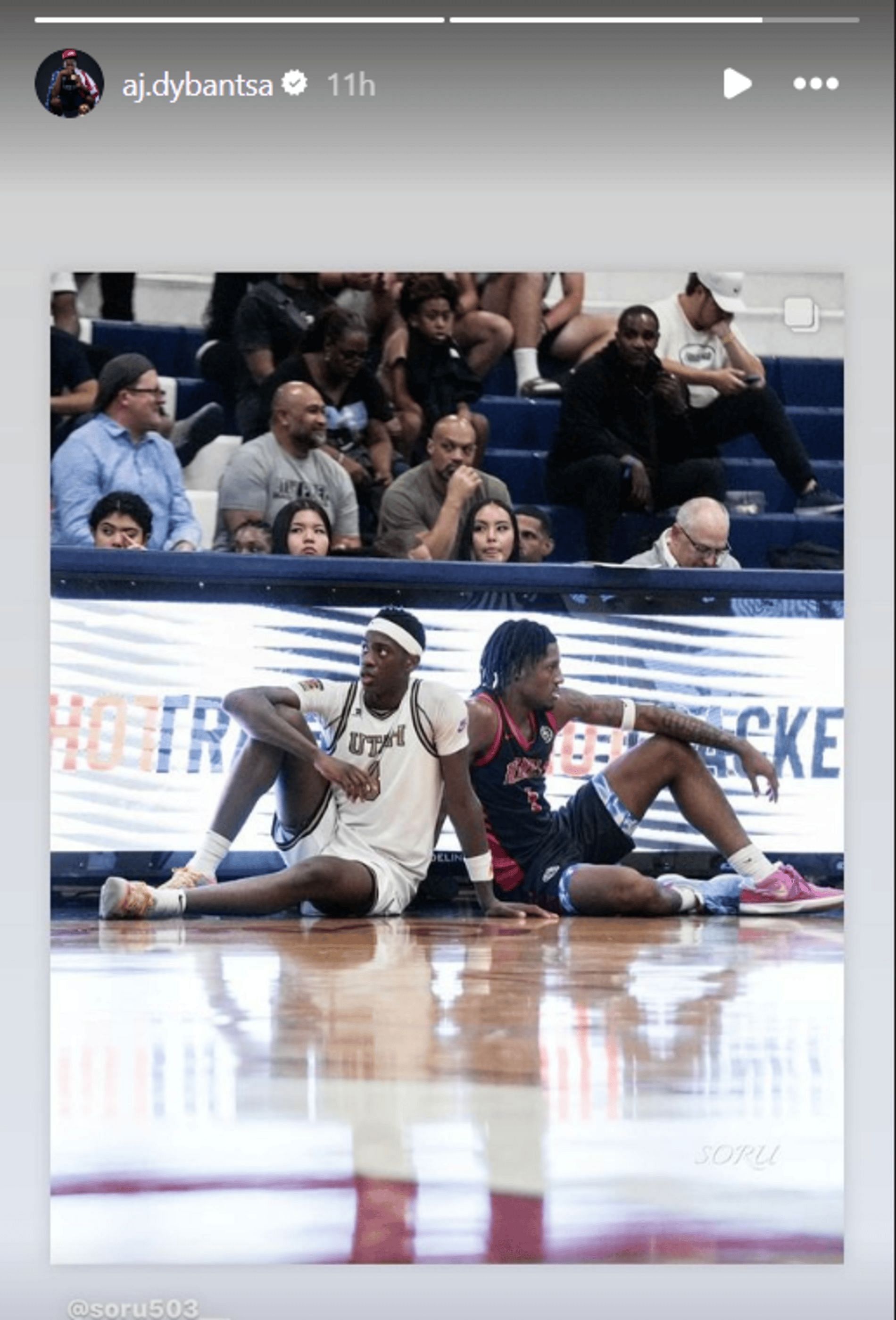 AJ Dybantsa and Jamier Jones during the Border League (Source: Instagram/aj.dybantsa)