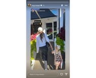 Harper wife's Kayla strolling with their daughter (Image from Kayla's Instagram)