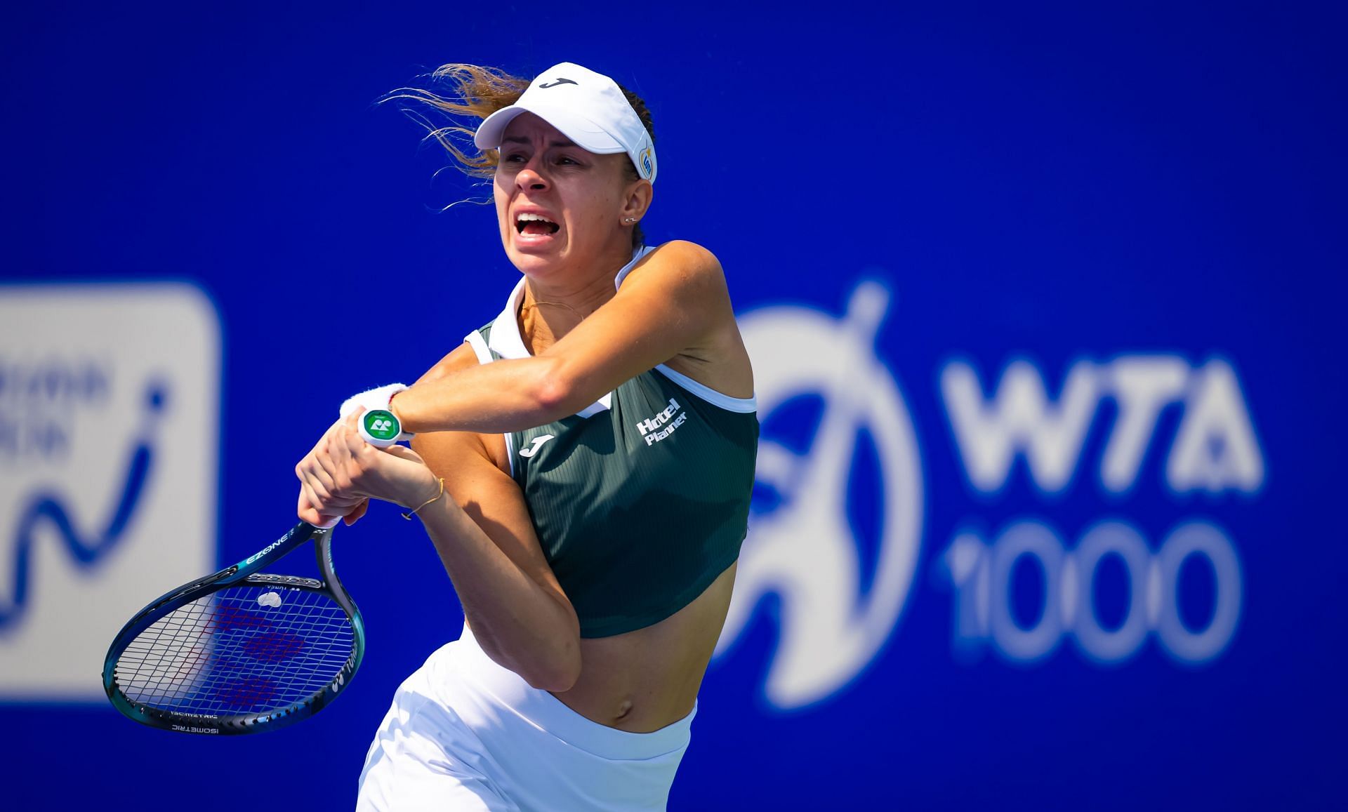 Magda Linette at the Wuhan Open 2024. (Photo: Getty)