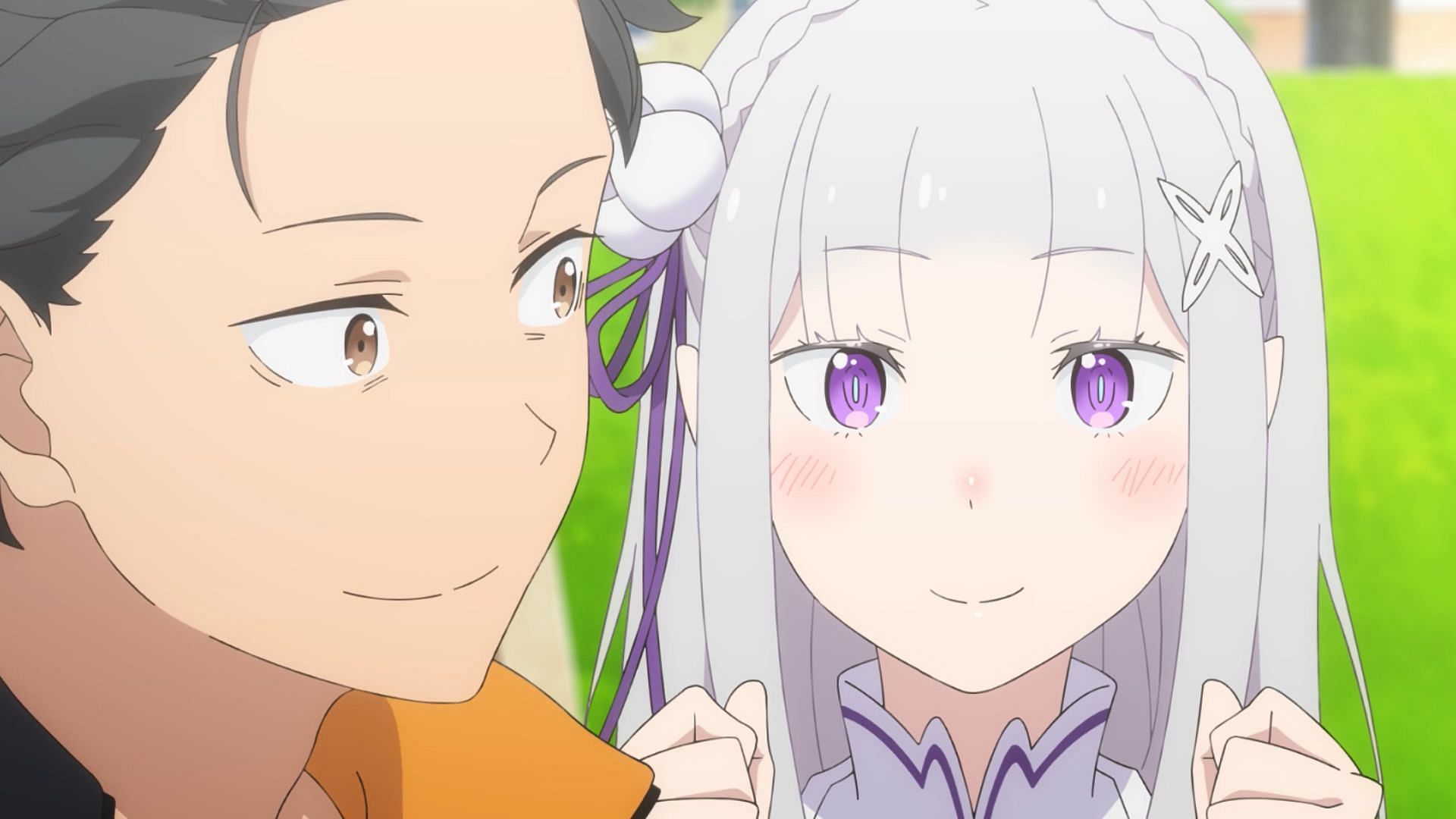 Subaru and Emilia in this episode (Image via White Fox)